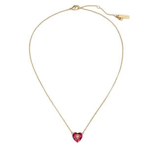 ketting Crystal Heart goudkleurig