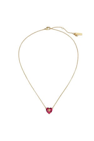 ketting Crystal Heart goudkleurig