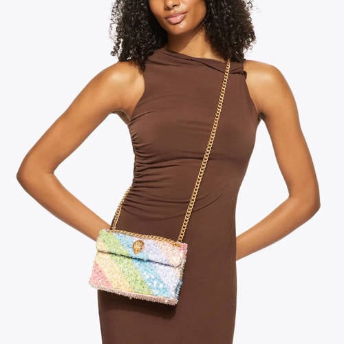Kurt Geiger crossbody tas Mini Kensington met pailletten multi afbeelding