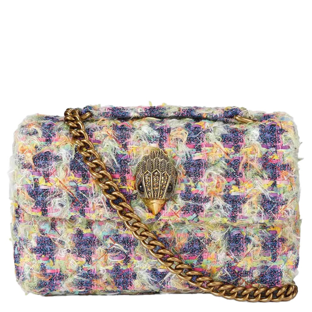 Kurt Geiger tweed crossbody tas Kensington multi