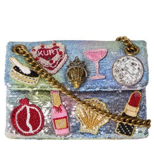 crossbody tas met pailletten multi
