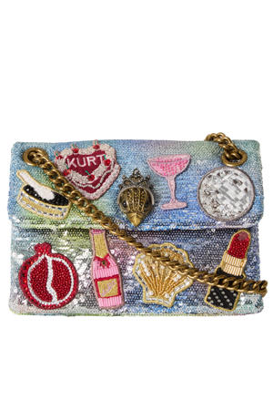 crossbody tas met pailletten multi