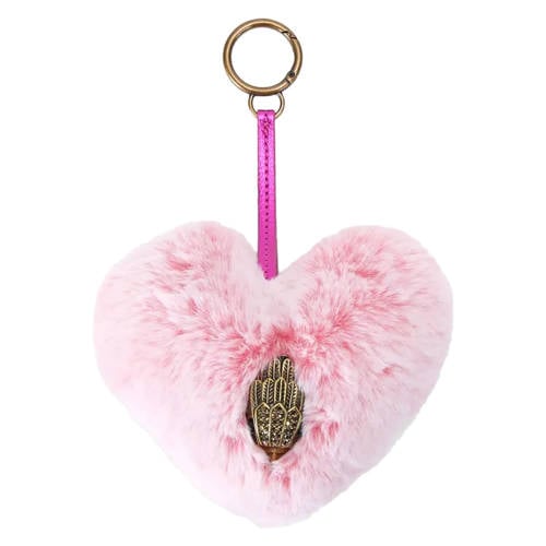 Kurt Geiger sleutelhanger Heart Fur Charm roze afbeelding
