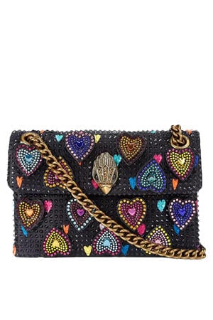 crossbody tas Kensington met strass zwart/multi