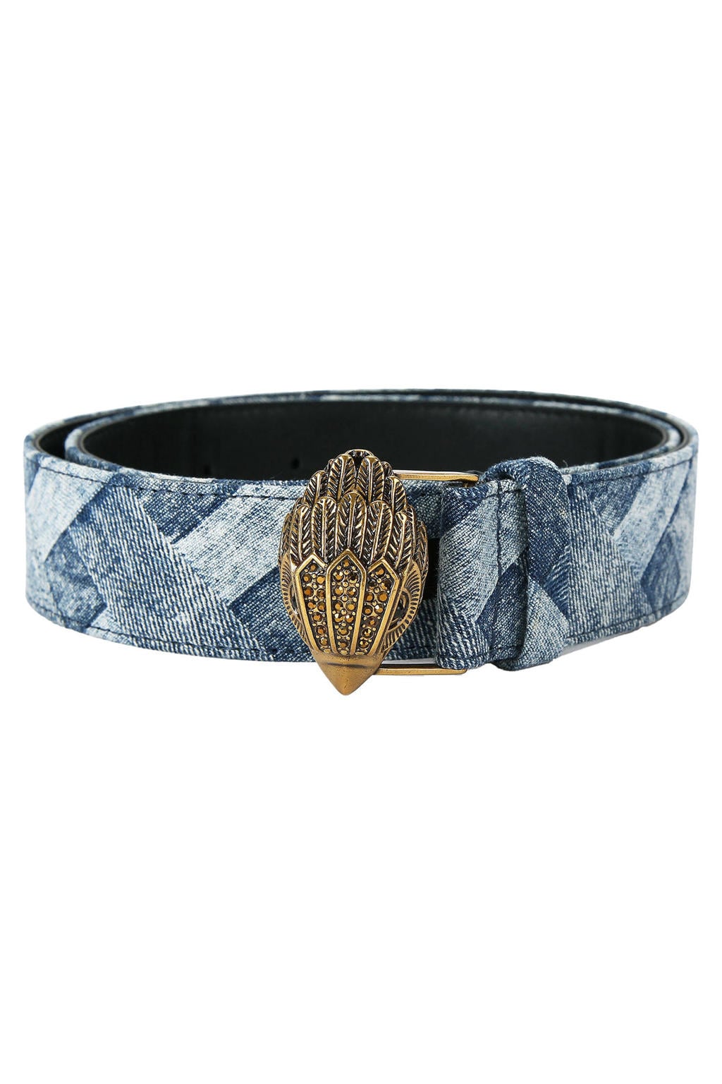 Kurt Geiger denim riem Kensington blauw