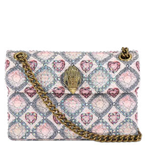 crossbody tas Mini Kensington met strass lichtroze
