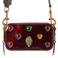 Kurt Geiger leren crossbody tas Shoreditch bordeauxrood