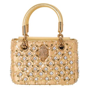 mini handtas Kensington met strass goudkleurig