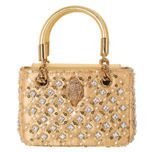 mini handtas Kensington met strass goudkleurig