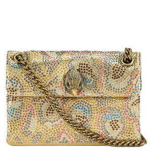 crossbody tas Kensington met strass goudkleurig