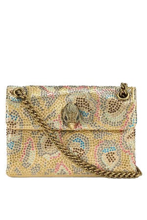 crossbody tas Kensington met strass goudkleurig