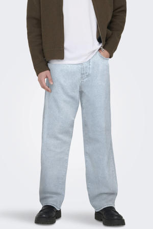ONSFADE loose fit jeans light blue bleached denim