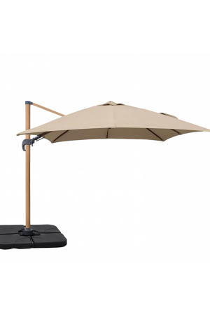 zweefparasol Jamaica zandkleur (300x300 cm)