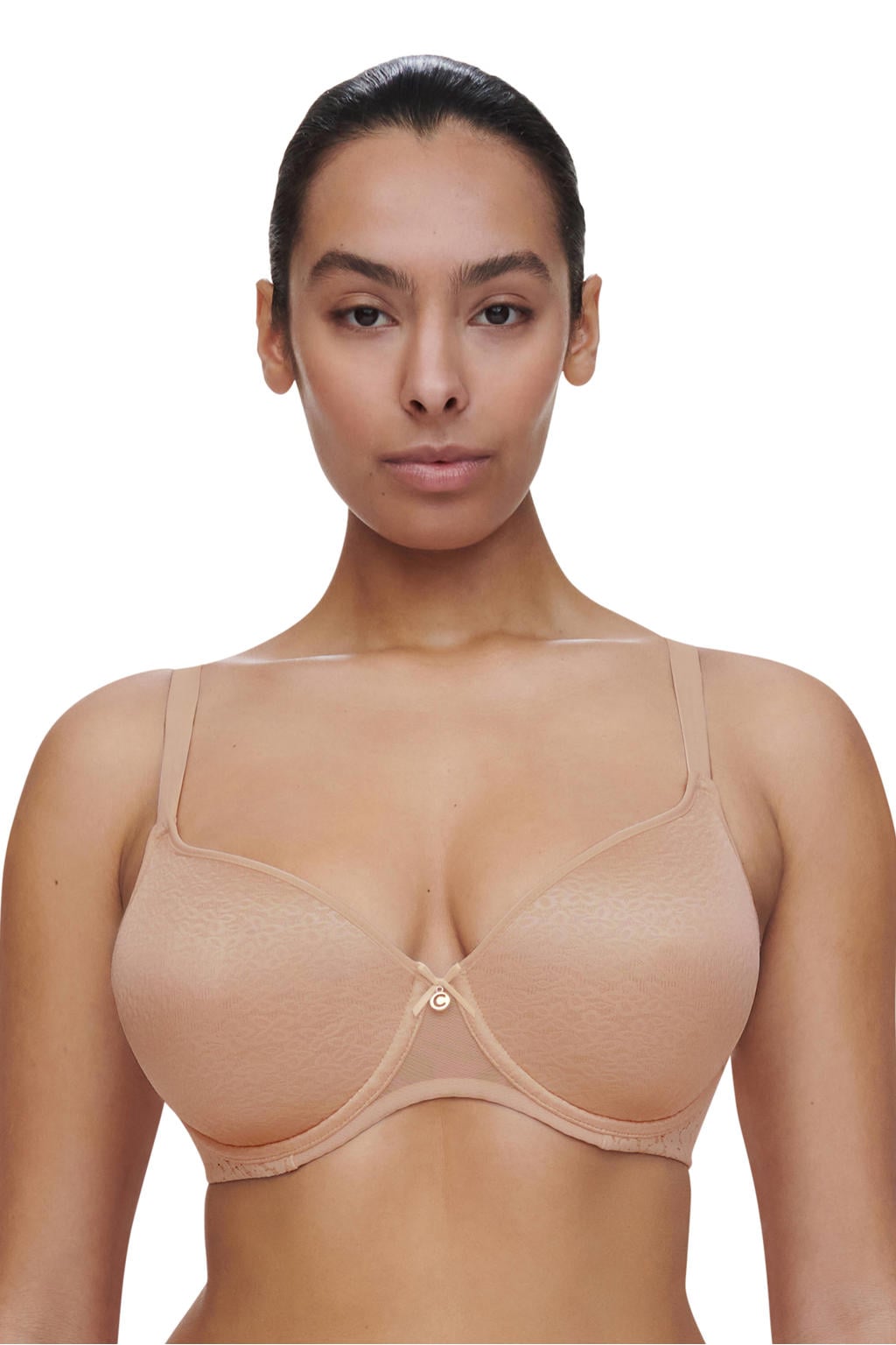 Chantelle EasyFeel voorgevormde T-shirt-bh met beugel beige