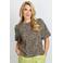 FLURESK top met panterprint zwart