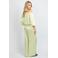 FLURESK straight regular waist casual broek lichtgroen