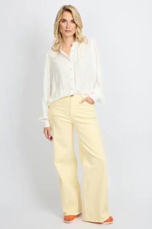 Verina pants straight leg jeans lichtgeel