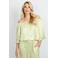 FLURESK off shoulder top lichtgroen