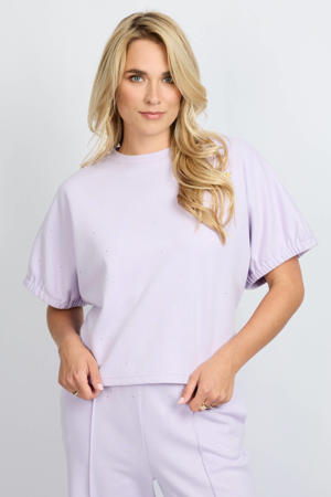top lila met glitter
