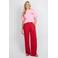 FLURESK straight regular waist broek rood