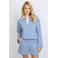 FLURESK gestreepte polo blauw