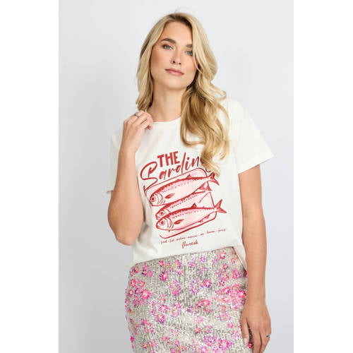 FLURESK T-shirt wit afbeelding