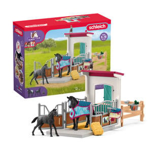 Paardenbox met merrie en veulen