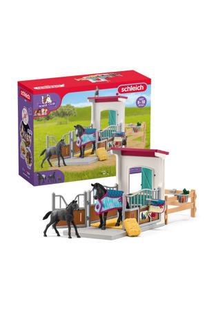 Paardenbox met merrie en veulen