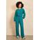 Lofty Manner wide leg high waist casual broek blauw
