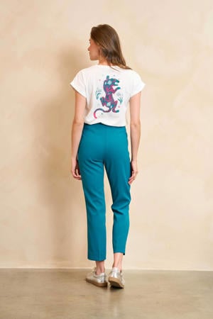 T-shirt met backprint wit