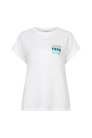 T-shirt met backprint wit