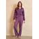 Lofty Manner wide leg high waist broek paars