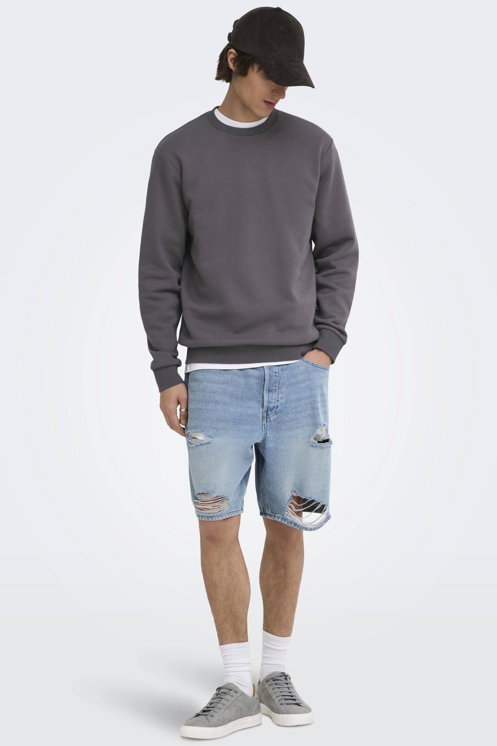 ONLY & SONS sweater grijs