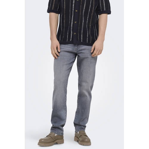 ONLY & SONS ONSWEFT regular fit jeans light grey denim afbeelding