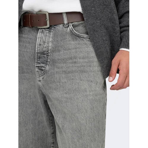 ONLY & SONS ONSFADE loose fit jeans medium grey denim afbeelding