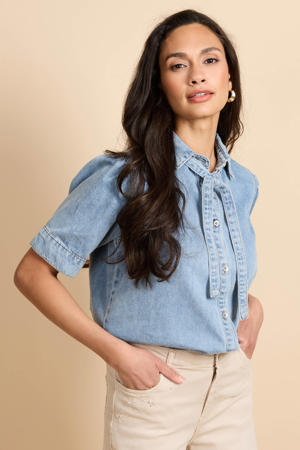 blouse light blue denim