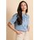 G-maxx blouse light blue denim