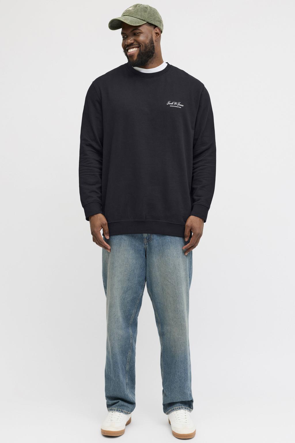 JACK & JONES PLUS SIZE sweater Plus Size zwart