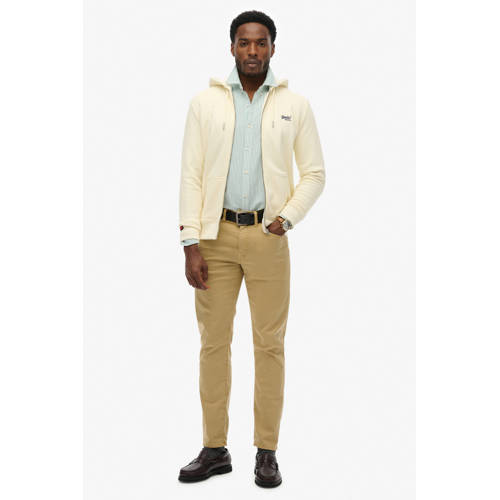 Superdry sweatvest ecru afbeelding