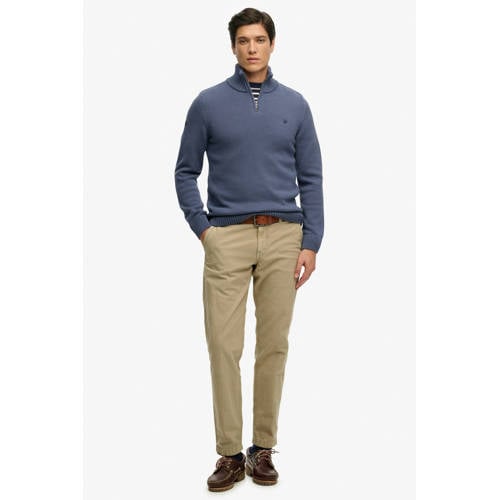 Superdry gebreide trui donkerblauw afbeelding