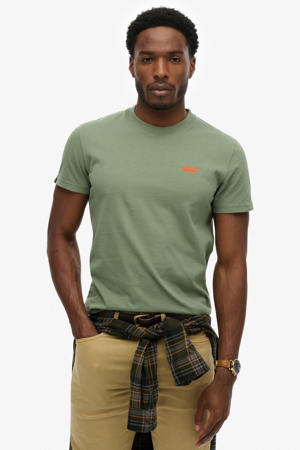slim T-shirt groen