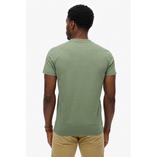 Superdry slim T-shirt groen afbeelding