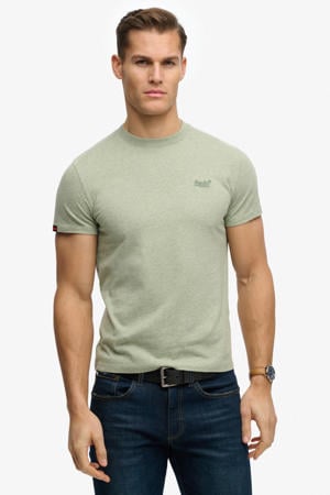 slim T-shirt groen
