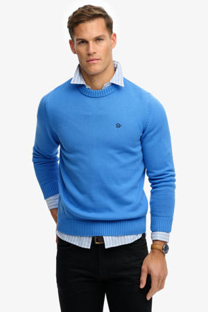 gebreide trui blauw