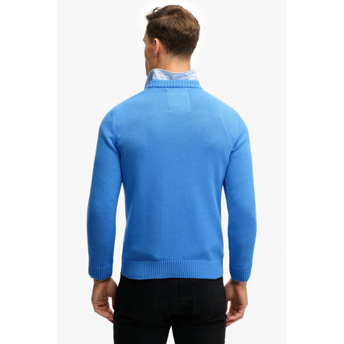 Superdry gebreide trui blauw afbeelding