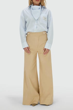 gestreepte blouse lichtblauw