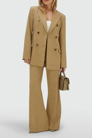 regular blazer camel