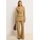 JOSH V wide leg high waist pantalon camel