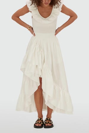 midi rok ecru