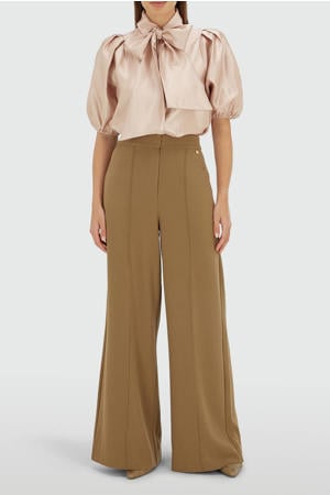 satijnen blouse oudroze